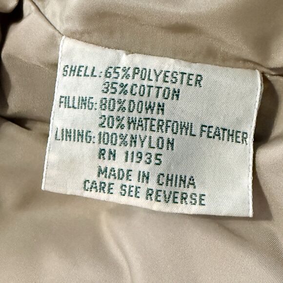 VTG St John's Bay Mens L Down/Waterfowl Puffer Snap Vest Brown Outerwear Outdoor - Picture 6 of 11